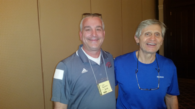 Coach McNally and I at the Glazier Clinic